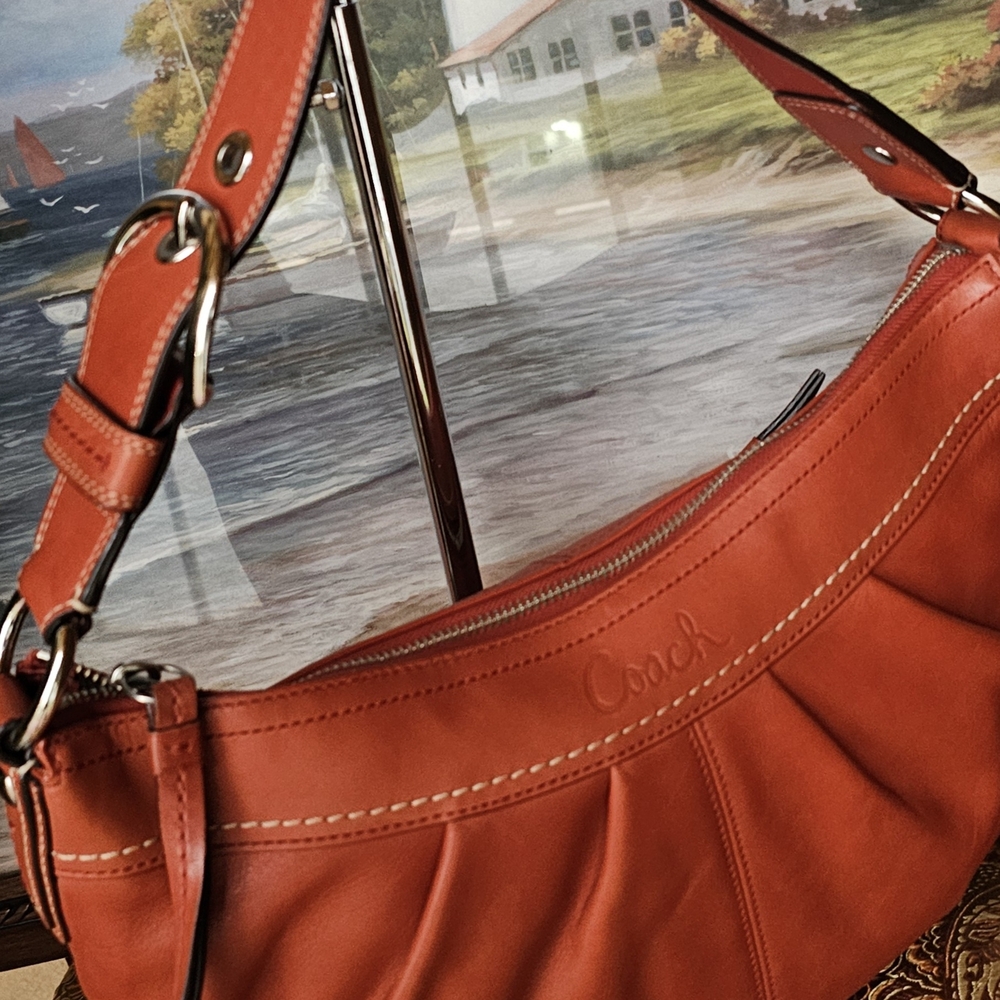 Coach Vintage Soho Burnt Orange Leather Hobo Shoulder Bag